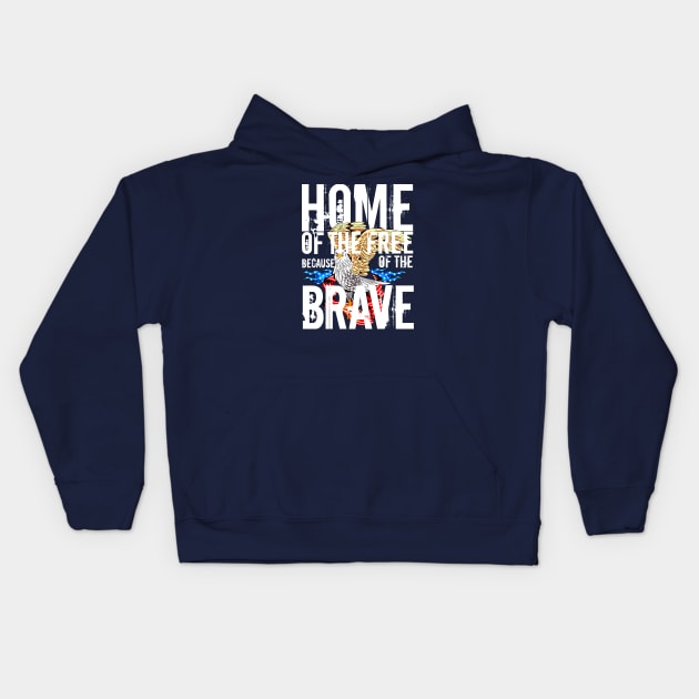 veterans day saying Kids Hoodie by Choulous79